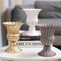 Wholesale European Style Metal Crafts  Retro Roman Gold Flower Pot for Wedding Decoration