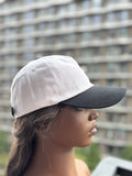 Classic Black White Two Tone Vintage Adjustable Baseball Cap Unstructured Cotton Dad Hat Low Profile Comfort Casual Unisex Caps