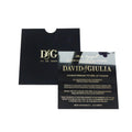 Black Acrylic Wedding Invitation Thickness 2mm with Gold Foiling Black Velvet Pocket Envelope