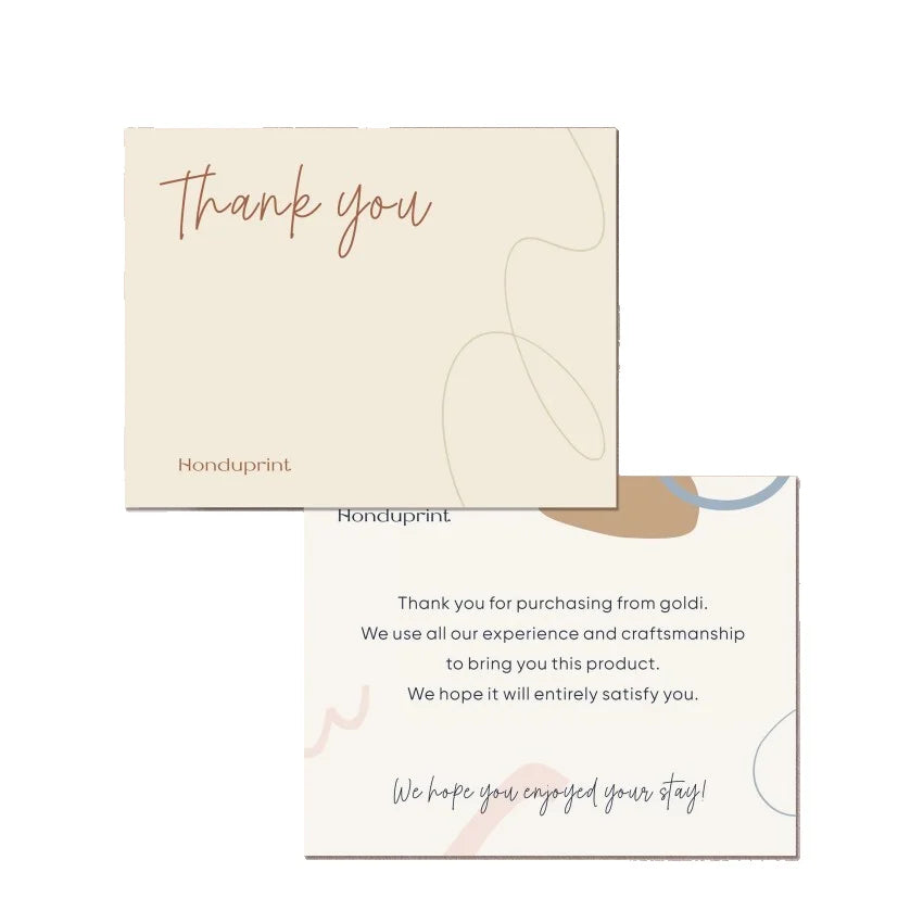 KY-C35 Thank You Cards Set Personalize Greeting Card Box Custom Printing
