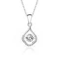 MN07 0.5CT Moissanite Waterdrop Necklace Lab Diamond 925 Sterling Silver Chain Necklace for Women Wedding Valentine's Day Gift