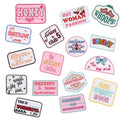 Iron on Embroidery pink Valentine Honey Sweet love Whoops Sunflower Patch for  Clothes Hat Decoration