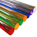 8mm Transparent Bubble Colorful Threaded Acrylic Rod and Tube round Rod with Colored Thread CNC Machining Available