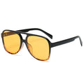 2021 Fashion Double Bridge Vintage Outdoor Shades Plastic Frame Square Driving Sunglasses
