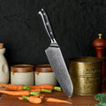 Hot Sale 67-Layer VG10 Damascus Steel Japanese Kitchen Santoku Knives G10 Handle High Hardness Ambidextrous High-Polish Finish