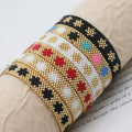 Handmade Bohemian Style Adjustable Hexagram Star Pattern Bracelet for Women Miyuki Beads Fashion Star Charm for Bracelet