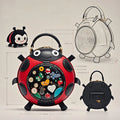 Custom Seven Star Ladybug Ita Bag Zipper Chain Niche Design Plus Logo Pu Ita Bag Manufacturer