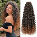 Gogo Curl 14 Inch Curly Crochet Hair for Black Women Wavy Beach Curls Crochet Hair Synthetic Curly Braiding Hair Extensions
