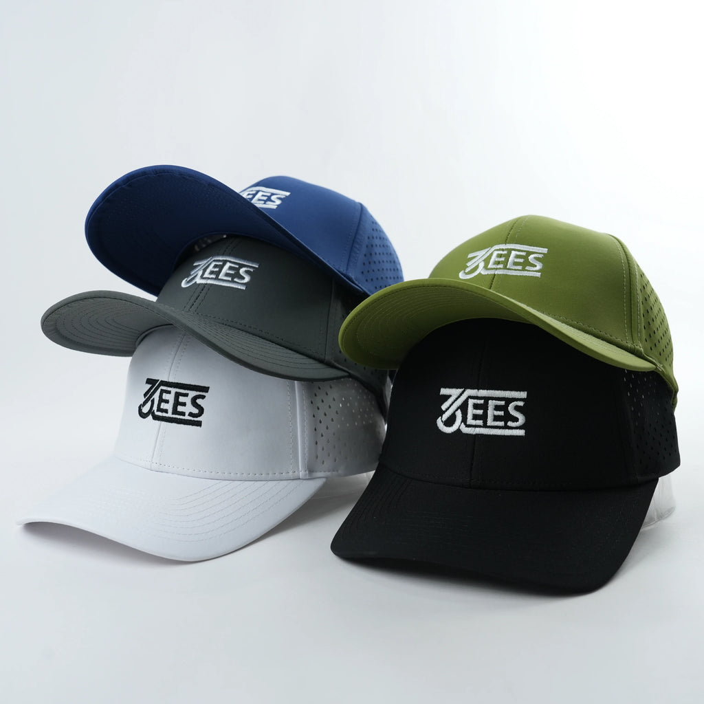 Custom Laser Cut 6 Panel Embroidery Base Ball Caps Punching Hole Factory Supply