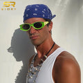 STORY STY20823G Wholesale Retro Small Frame Oval Sunglasses UV400 Funny Shades Custom Logo Cat Eyes Sun Glasses for Men Women