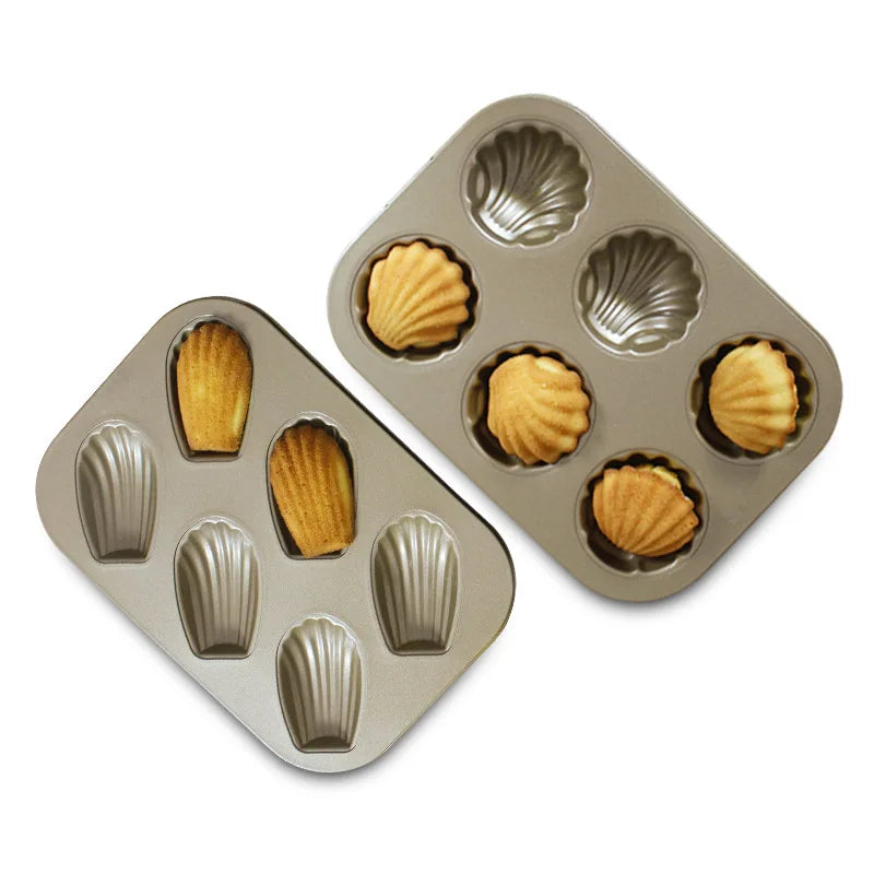 Hot Sale 6 Cups Banana Plates Baking Cake Mold Madeleine Cake Mold