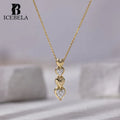 Fine Jewelry Trendy Sweet 925 Sterling Silver Heartfelt Links Zircon Pendant Necklaces for Women