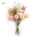 Artificial Flowers Bouquet Vase Silk Flower for Home Party Shelf Wedding Decoration Faux Floral Arrangements