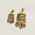 18k Gold Plated Religious Jewelry Jesus Piece Pendant Portrait Charm Stainless Steel Men Punk Large Small Jesus Head Pendant