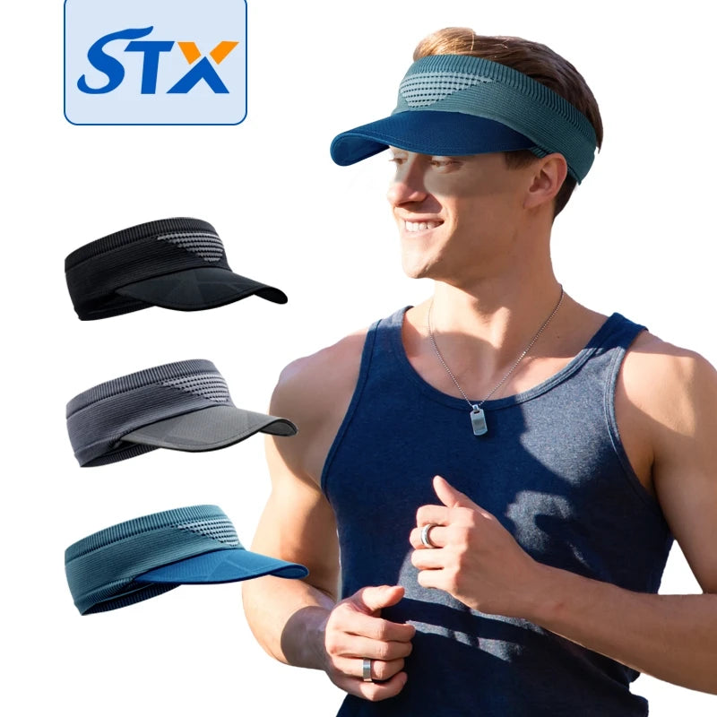 Shuntaixin Beach Elastic Band Designer Foldable Women Custom Empty Top Golf Tennis Running Sport Sun Visor Hat Cap for Adult Men