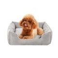 Customizable Pet Sofa Soft Skin-Friendly Material Machine-Washable Solid Pattern Heated Dog & Cat Bed