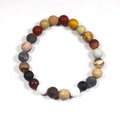 G.T  Wholesale Frosted 8/10mm Anxiety Crystal Bracelet Chakra Beaded Healing Diffuser Bracelets Stress Relief Gifts