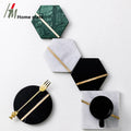 Hot Selling Food Safe Natural Green Color square Cup coaster Marble Beer Coasters
