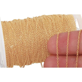 Luxury Jewelry Findings 1/20 14K Gold Filled Link O Chain Permanent Jewelry Multi Sizes Role Chain for DIY Fine Jewelry Making