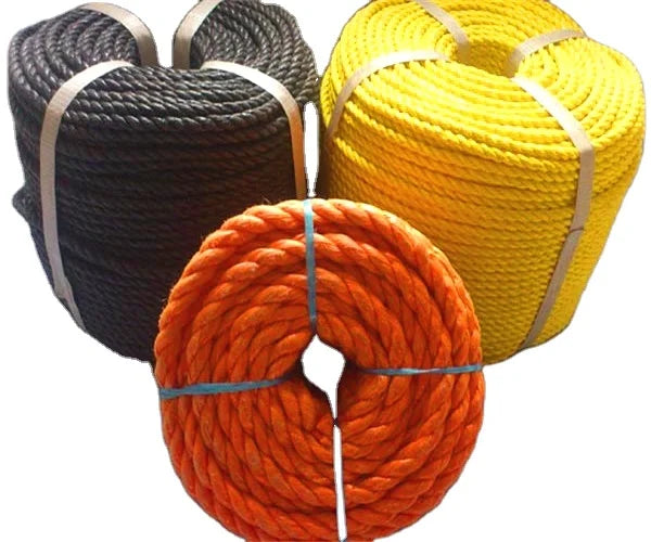 Multi-color 3-Strand Twisted PP Lobster Trap Rope Coil High Strength