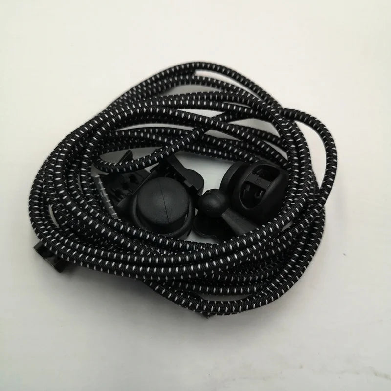 Individually Packaged Sport Style No Tie Shoe Laces Locking Elastic Cord Spool Transparent Tips 100cm Length 24 Colors Available
