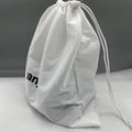 Eco Friendly Custom logo White Clothing Travel Storage Bag Toy Fabric Dust Bag Moisture-proof Non Woven Drawstring Dust Bag