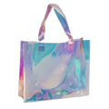 Pvc Tote Waterproof Transparent Shoulder Jelly Custom Pvc Shopping Holographic Bag Clear Laser Handbag