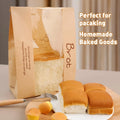 Wholesale Eco Friendly Small Donut Toast Packing Kraft Paper Bakery Bread Bag with Clear Window