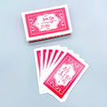 Custom Poker Playing Card Waterproof 58 Series Playing Card With Box Front and Back Printing Logo Gold Paper  Game Cards