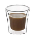 Double Wall Borosilicate Glass Mini Tea Cup Heat Insulated Eco-Friendly Stocked 70ml Capacity for Coffee & Tea