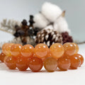 Wholesale 8mm 10mm Stone Beads Natural Gemstone Round Loose Red Orange Aventurine Crystal  Beads for Necklaces Bracelets Making
