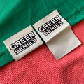 Ultrasonic Cut T-shirt Brand Name Clothing Hem Labelrecycled Fabric Woven Hem Tag for Bags