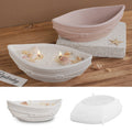 DM1115 Boat Shape Candle Holder Gypsum Molds Flowerpot Storage Box Resin Molds Silicone Cement Bowl Soy Wax Container Making