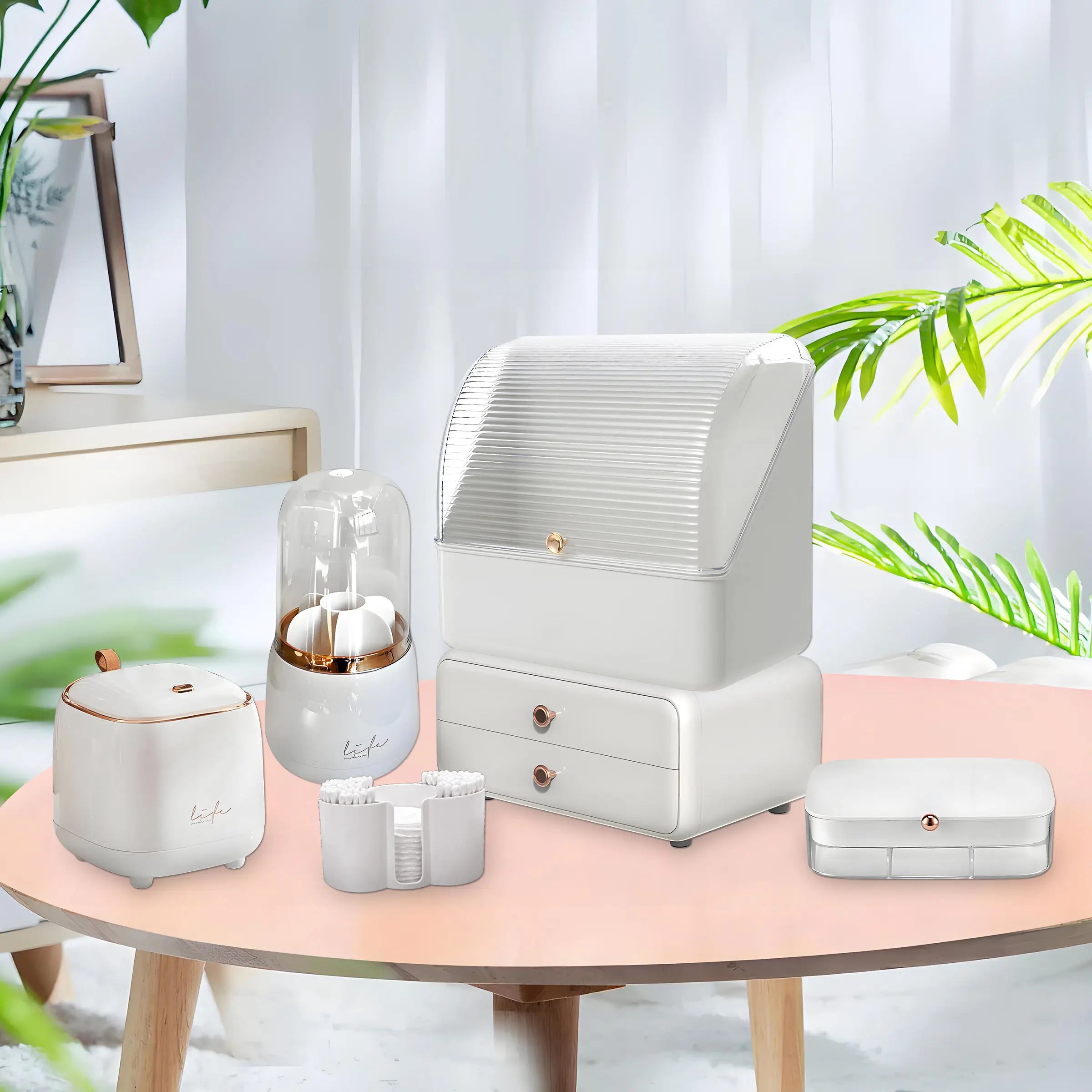 2024 New Matching Plastic Makeup Organizer Storage Set OEM Gift Box for Girlfriends' Christmas Valentine's Day Anniversary Gift