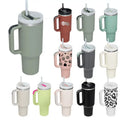 Stainless Steel Vacuum Insulated Travel Mug Cup 40oz Tumbler With Handle Lids and Straw 40 oz Tumbler