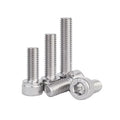 DIN912 A2-70 304 Stainless Steel Allen Socket Cup Head Bolt Fully Threaded Thumb Knurled Screw M6 M8 Metric Length 100mm-200mm