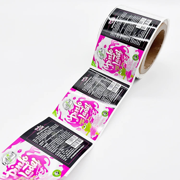 High Quality 10ML White Vinyl Cosmetic Labels Stickers Packaging for Tren Skin Care Perfume Toothpaste
