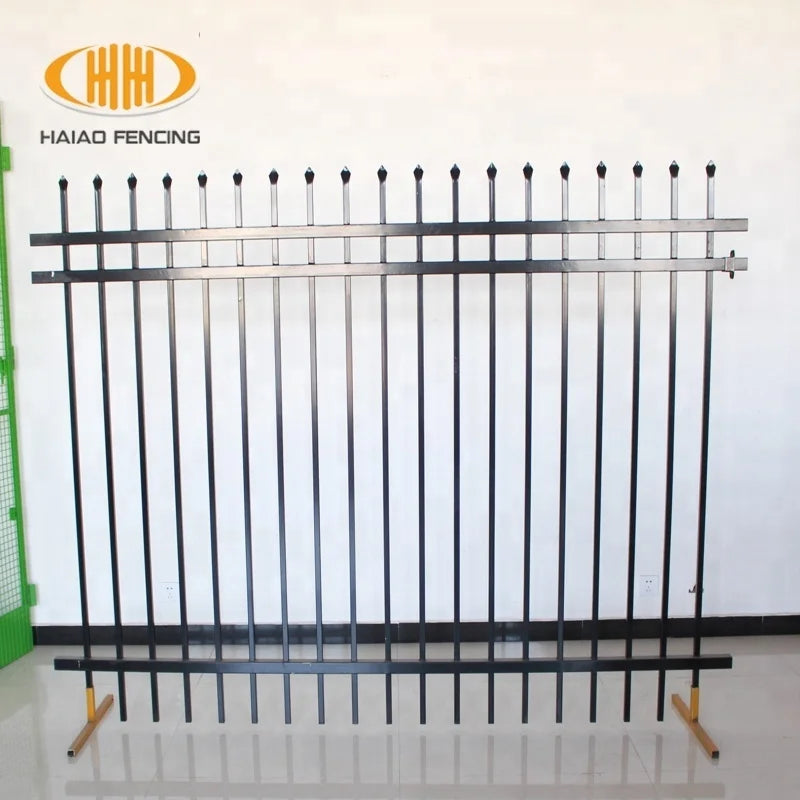 Heavy Duty Galvanized and Powder Coated Outdoor Wrought Iron Fence 6 Feet with 3D Modeling Eco Friendly & Rodent Proof