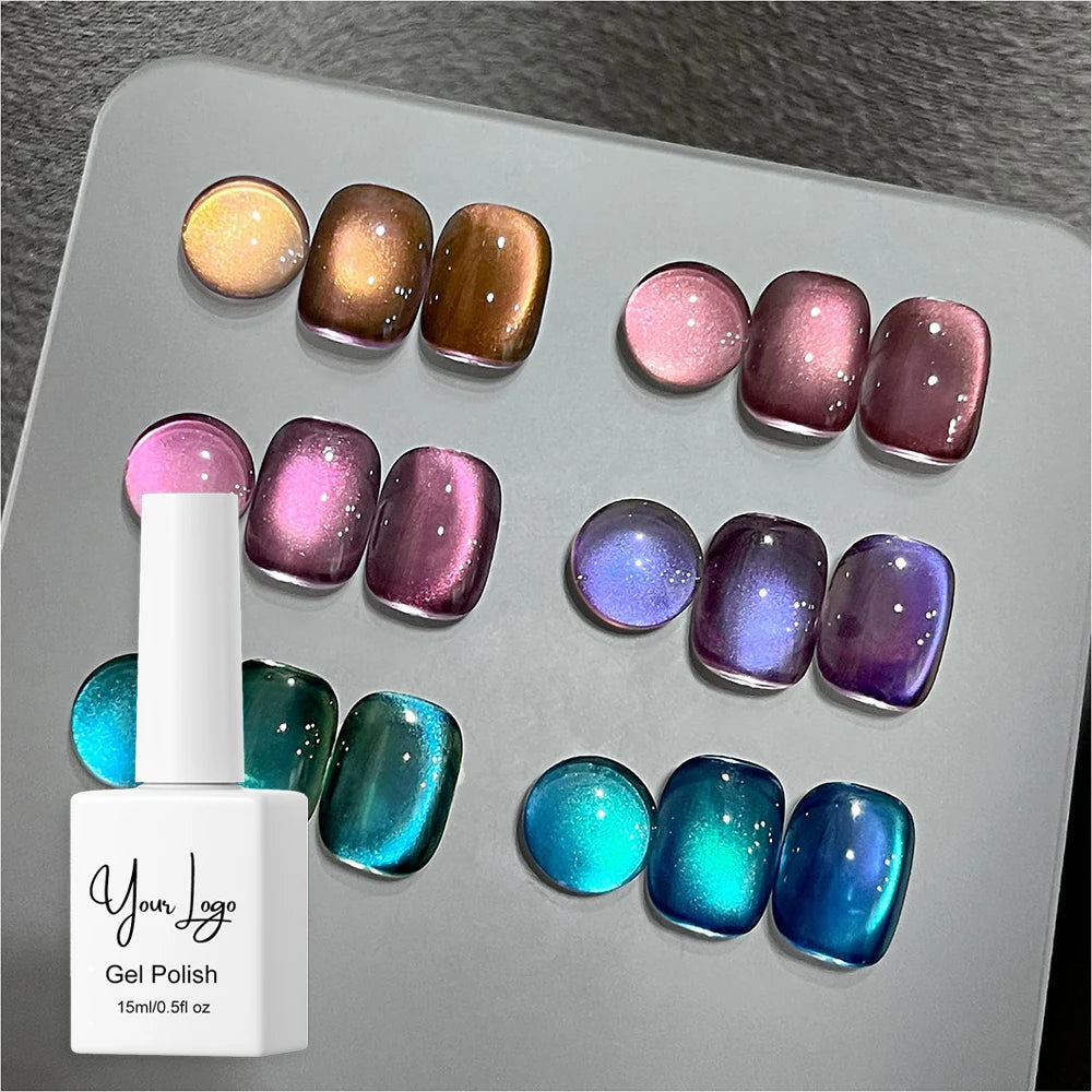 Kudan 3D Cat Eye Gel Nail Polish Hot Selling UV LED Long-lasting Magnetic Effect Free Logo Soak Art for Salon Use OEM/ODM Bottle