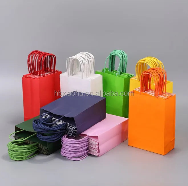 Wholesale Custom Gift Bags With Handle Shopping Recycled Paper Bag With Logo Print Manufacturers Shopper Bag
