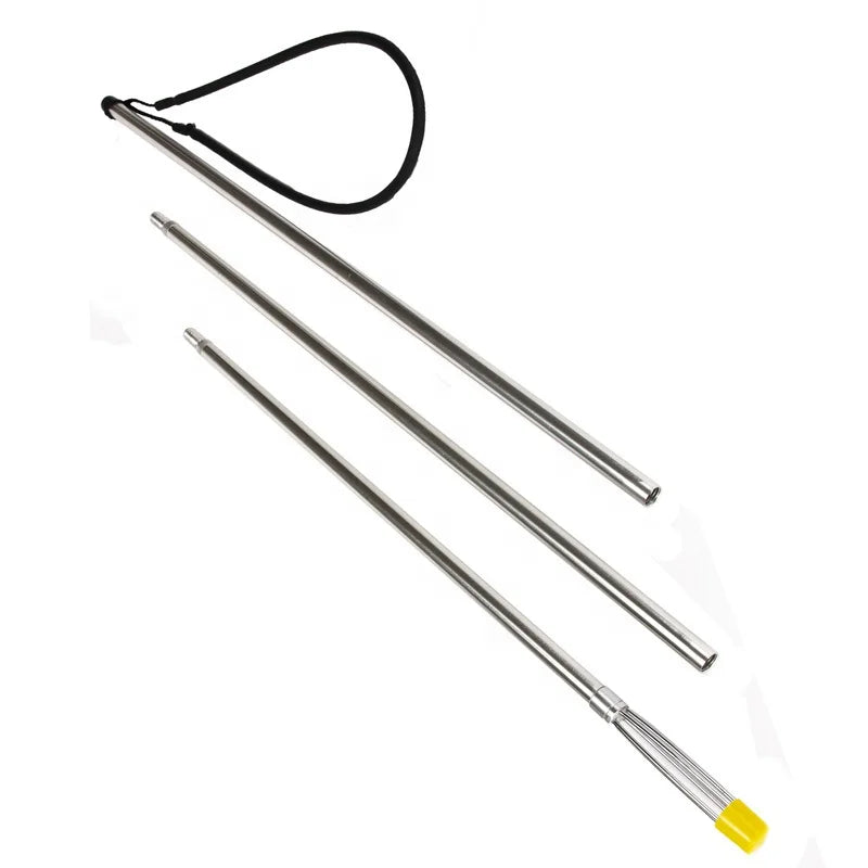 Silver Color 3pcs Portable Aluminium Fishing Fork Convenient and Durable Australia Spear Fishing Pole Fish Spear Fork