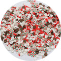 Factory Wholesale Christmas Sprinkles Xmas Snowflake Candy Peppermint Mud Particles Slices for Manicure Decoration