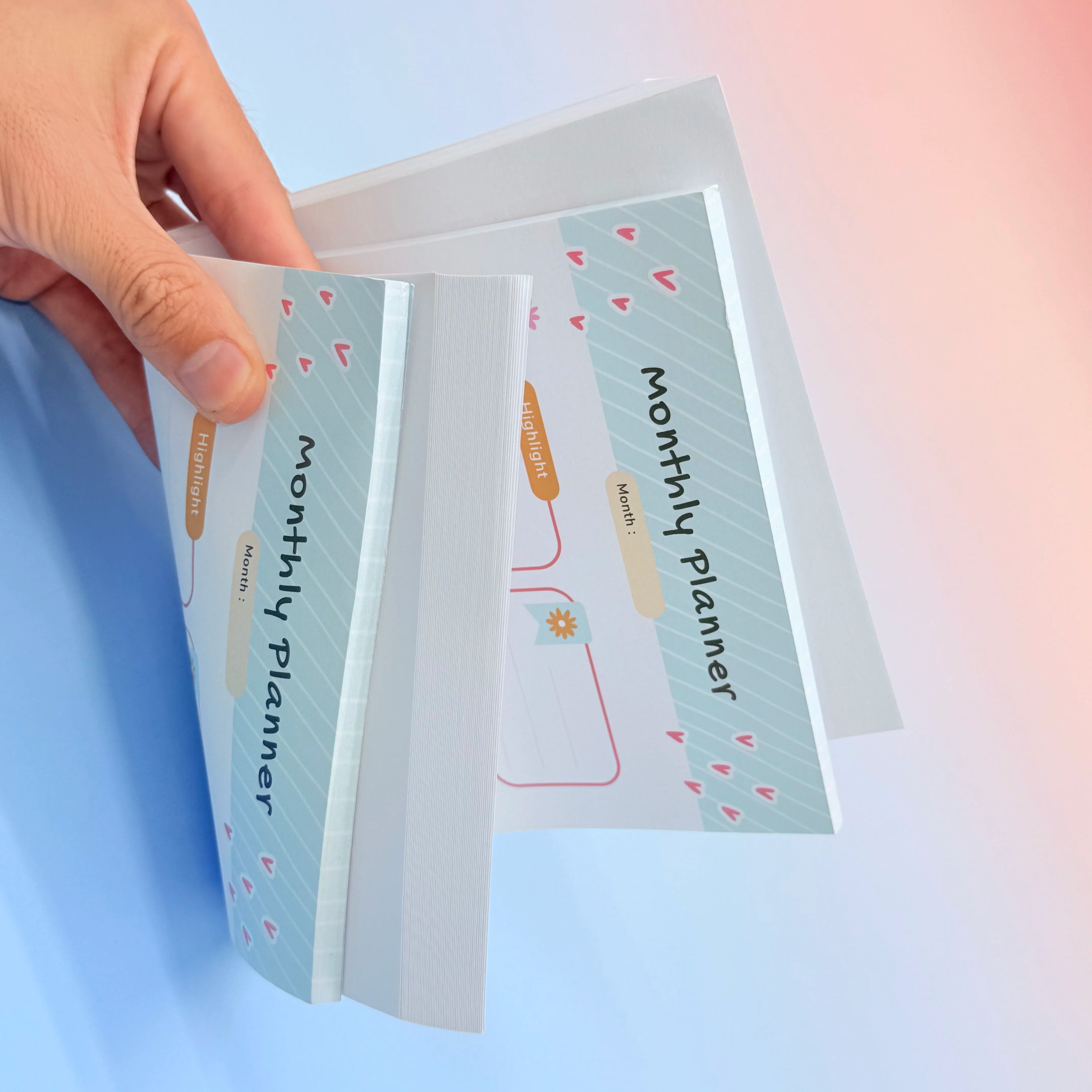 Custom Morandi Color Cardboard Note Memo Pad with 100pc Do List & N Times Sticker for Students & Fancy Pastel Design