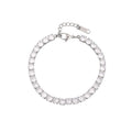 Luxury Jewelry Bracelet Dainty Stainless Steel Zircon Tennis Chain Bracelets for Women