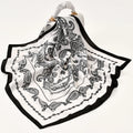 2025 New Fashion Women's High-end Satin Square Scarf Hijab Cashew Printed