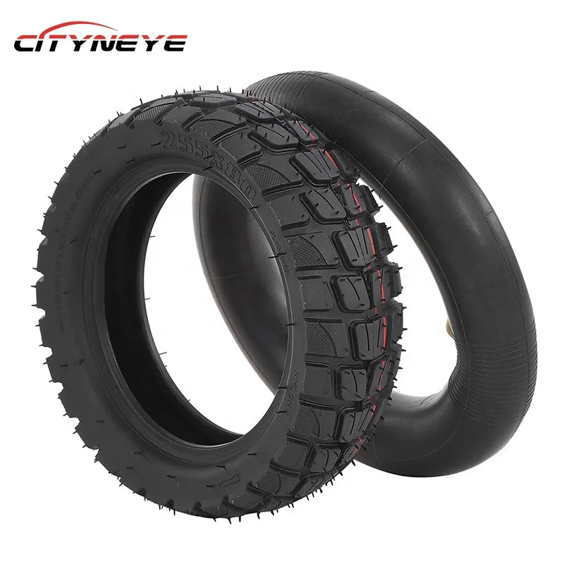 Pneumatic Outer Tire 255x80 Off-Road Tyre for Speedual Zero 10X KUGOO M4 Electric Scooter