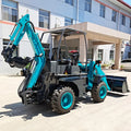 HUAYA New 3 3.5 4 5 6 7 10 Ton 2500 3000 5000 6000 kg Compact Crawler diesel Mini Backhoe Loader with Attaments/Euro5