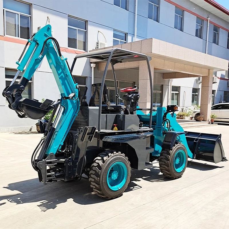 HUAYA New 3 3.5 4 5 6 7 10 Ton 2500 3000 5000 6000 kg Compact Crawler diesel Mini Backhoe Loader with Attaments/Euro5