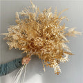 Wholesale Gold Color Plastic Leaves Stage Set Artificial Gold Color Decoration Flowers