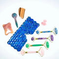 Diy 100% Natural Pure Jade Roller Facial Massage Set Facial Beauty Rose Quartz Jade Roller